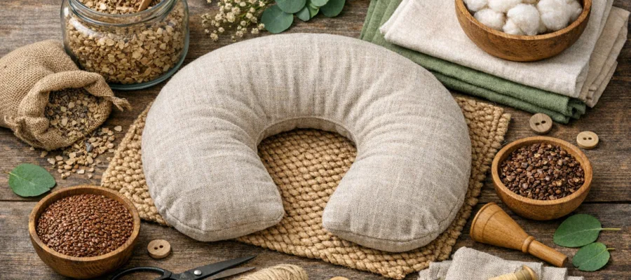 Nackenkissen aus nachhaltigen Materialien selber machen: Umweltfreundliche DIY Tipps