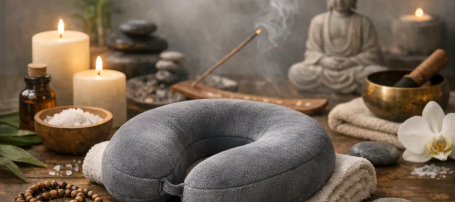 Stressabbau mit Nackenkissen: Wellness und Achtsamkeit kombinieren