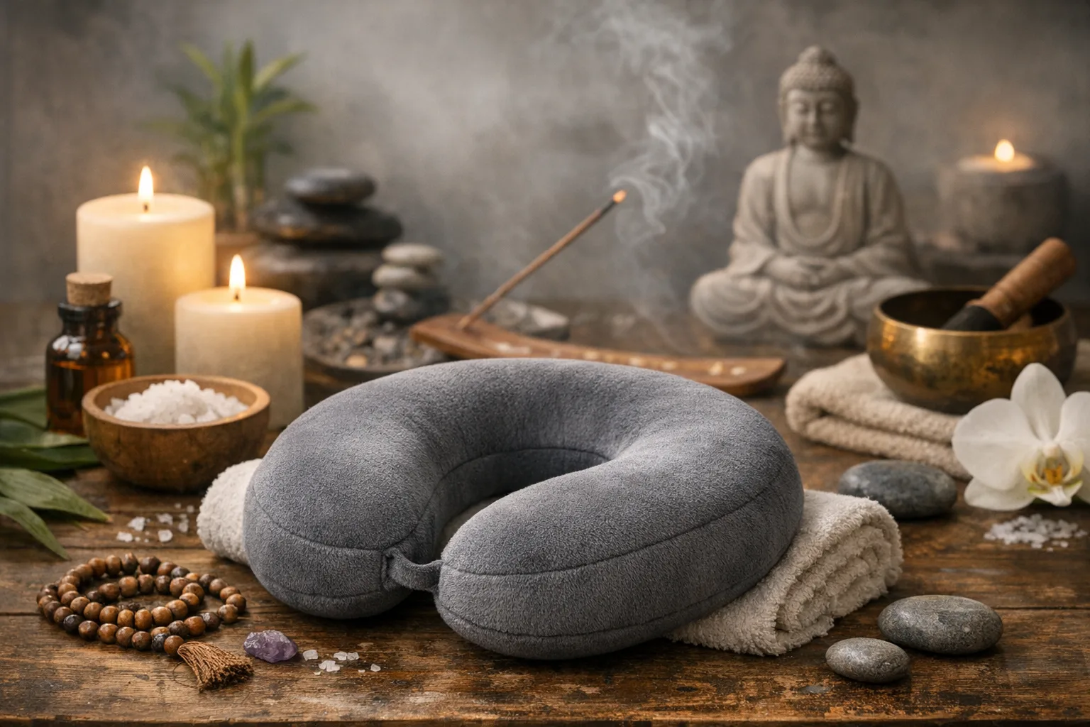 Stressabbau mit Nackenkissen: Wellness und Achtsamkeit kombinieren