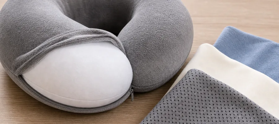 Nackenkissen Huelle wechseln und was beim Material wichtig ist