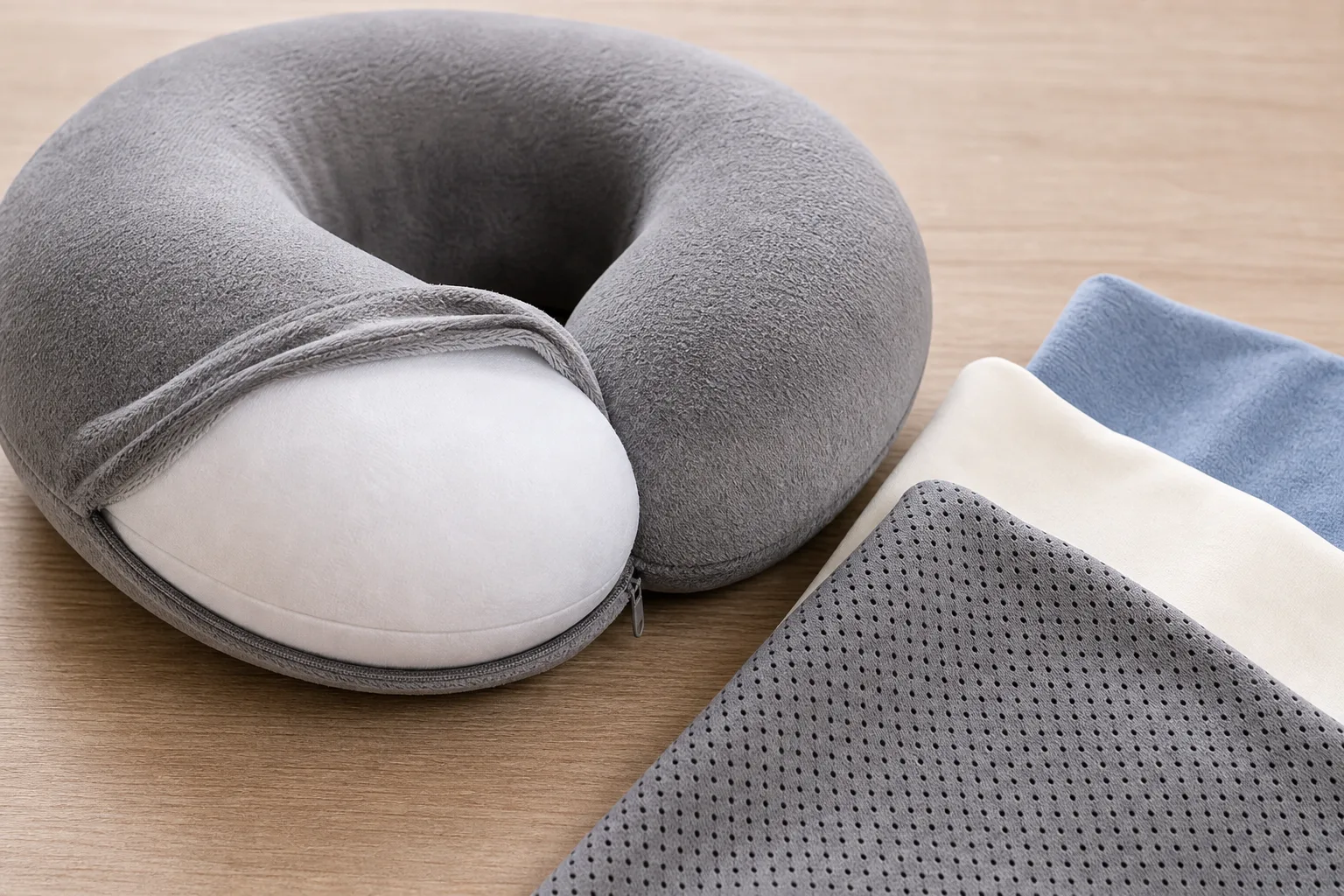 Nackenkissen Huelle wechseln und was beim Material wichtig ist