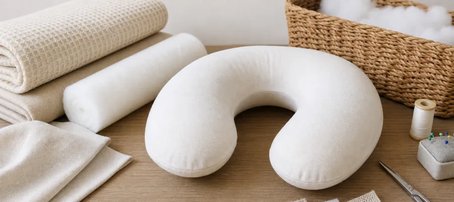 Atmungsaktive und allergikerfreundliche Materialien fuer DIY Nackenkissen